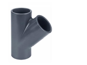 PVC T Stück 45 Grad Ø 50 mm PN 16  (16 bar) GISPO ECOline