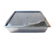 GFK Becken quadratisch 150 cm Höhe 45 cm Volumen 900 Liter mit GFK Deckel