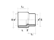 EFFAST (16 bar) PVC Reduzierung Ø 63 <-> 75 mm
