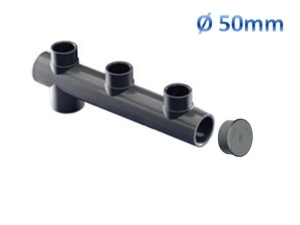 3 Wege 50mm Ø Verteiler Wasserverteiler