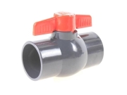 PVC Einklebe Kugelhahn 25 mm Ø PN 10  (10 bar)...