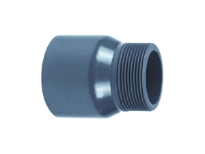 VDL (16 bar) PVC Muffe einseitig Außengewinde 1 1/2" Klebemuffe Ø 63 mm