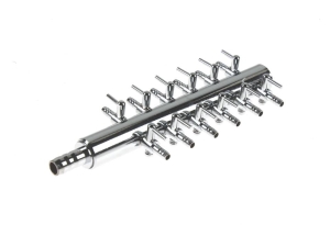 Luftventil METALL mit 18 stufenlos regelbare Abgänge Anschluss 4 / 8 mm