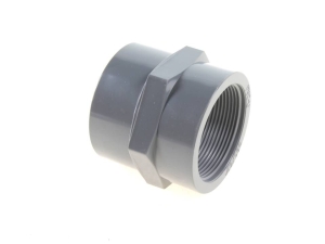 PVC Muffe einseitig Innengewinde 1/2" Klebemuffe Ø 20mm PN 10  (10 bar) GISPO ECOline
