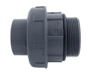 PVC 3/3 Kupplung 1½" Außengewinde x...